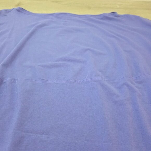 Lululemon Purple Back In Action Boat Neck Short Sleeve Top Womens Size 20 - Picture 16 of 16